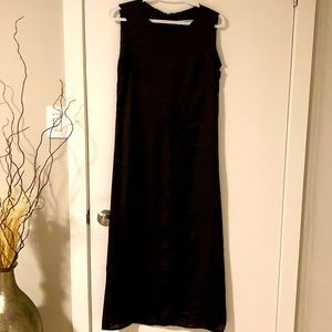 Black, Satin-Finish Long Tunic, Size 2